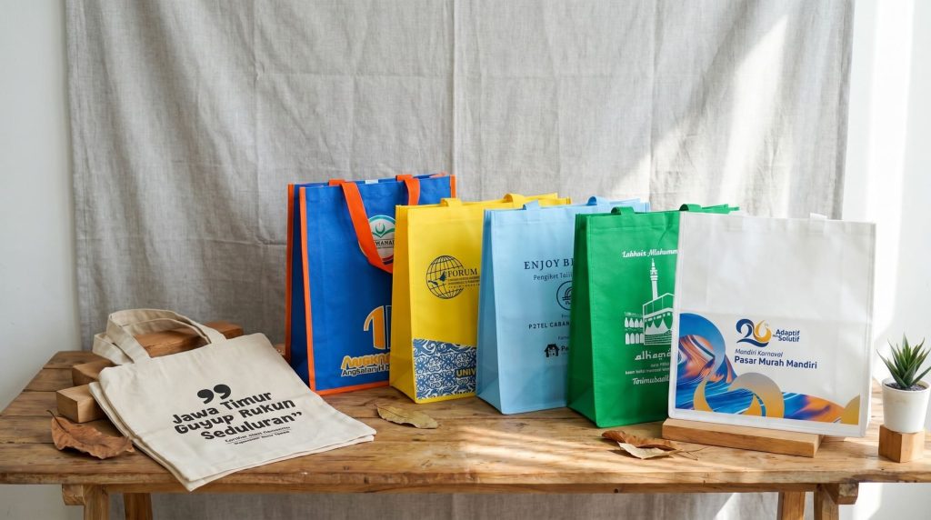 Produsen Tas Goodie Bag Kanvas Solo, Fara Putri Bag Store, 0857-9282-9246