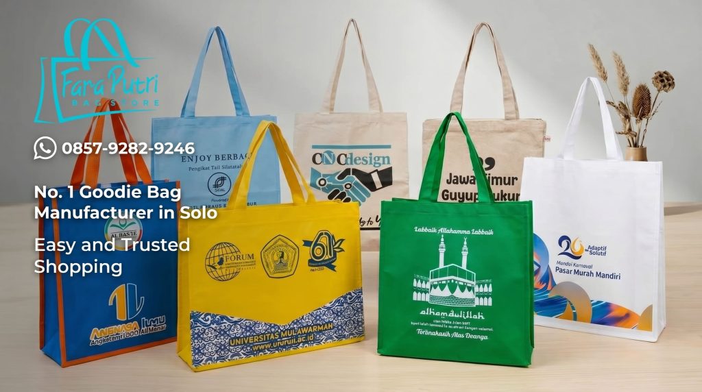 Produsen Tas Goodie Bag Kanvas Solo, Fara Putri Bag Store, 0857-9282-9246
