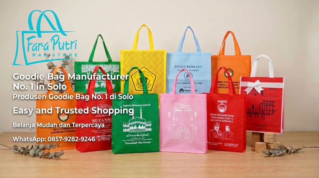 Produsen Tas Goodie Bag Kanvas Solo, Fara Putri Bag Store, 0857-9282-9246
